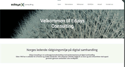 Desktop Screenshot of edisys.no